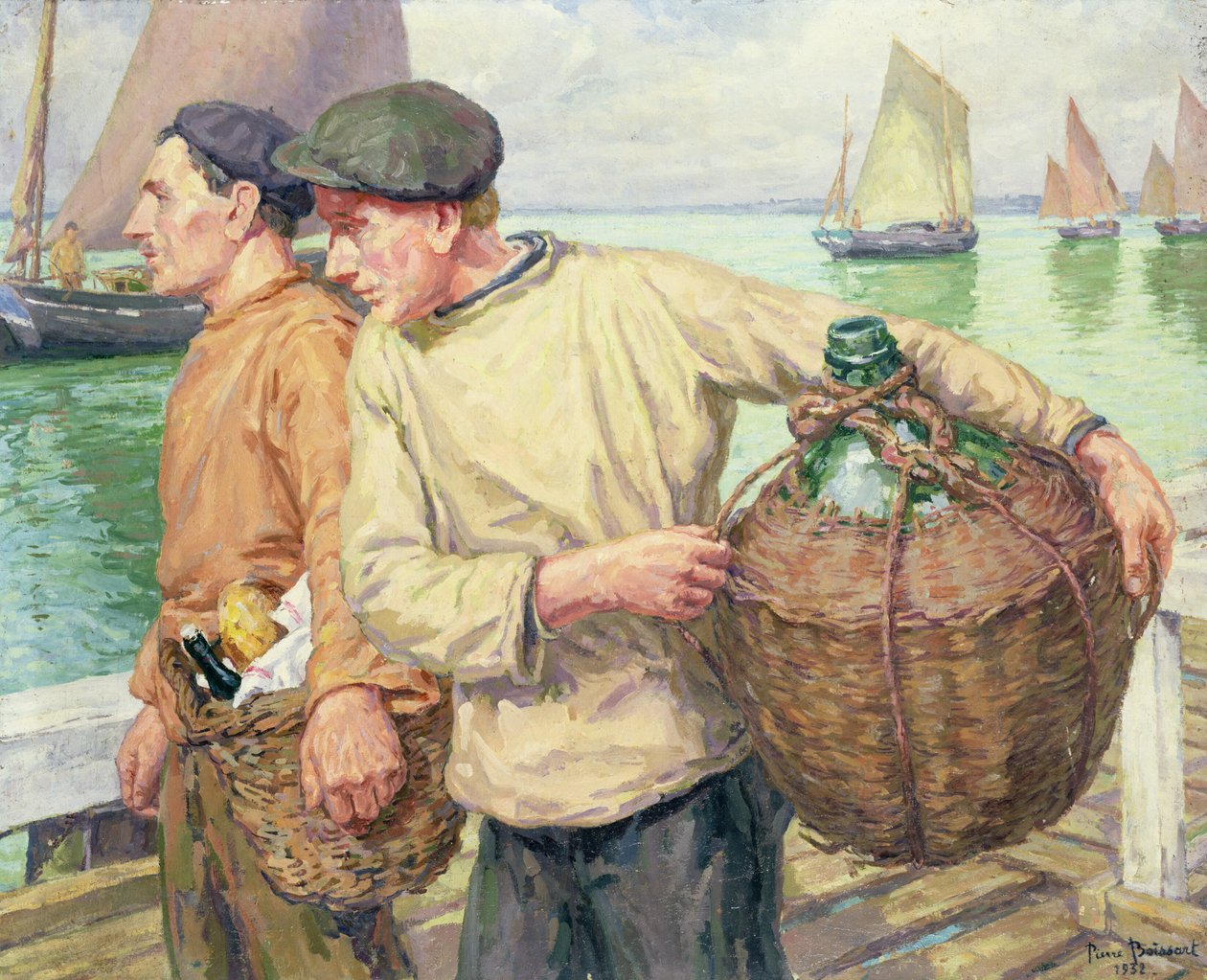 Bretonští rybáři, 1932 od Pierre Boissart
