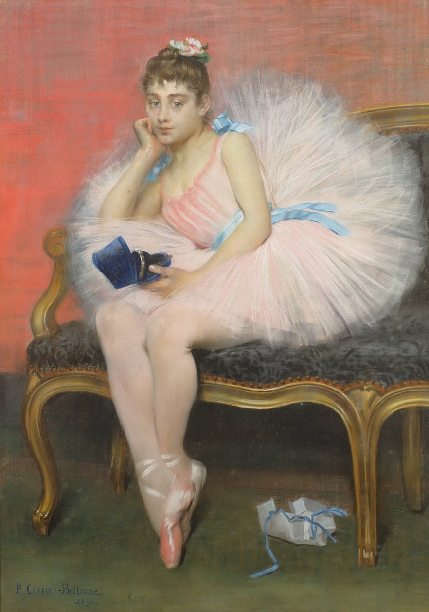 Současnost, 1890 (pastel) od Pierre Carrier Belleuse