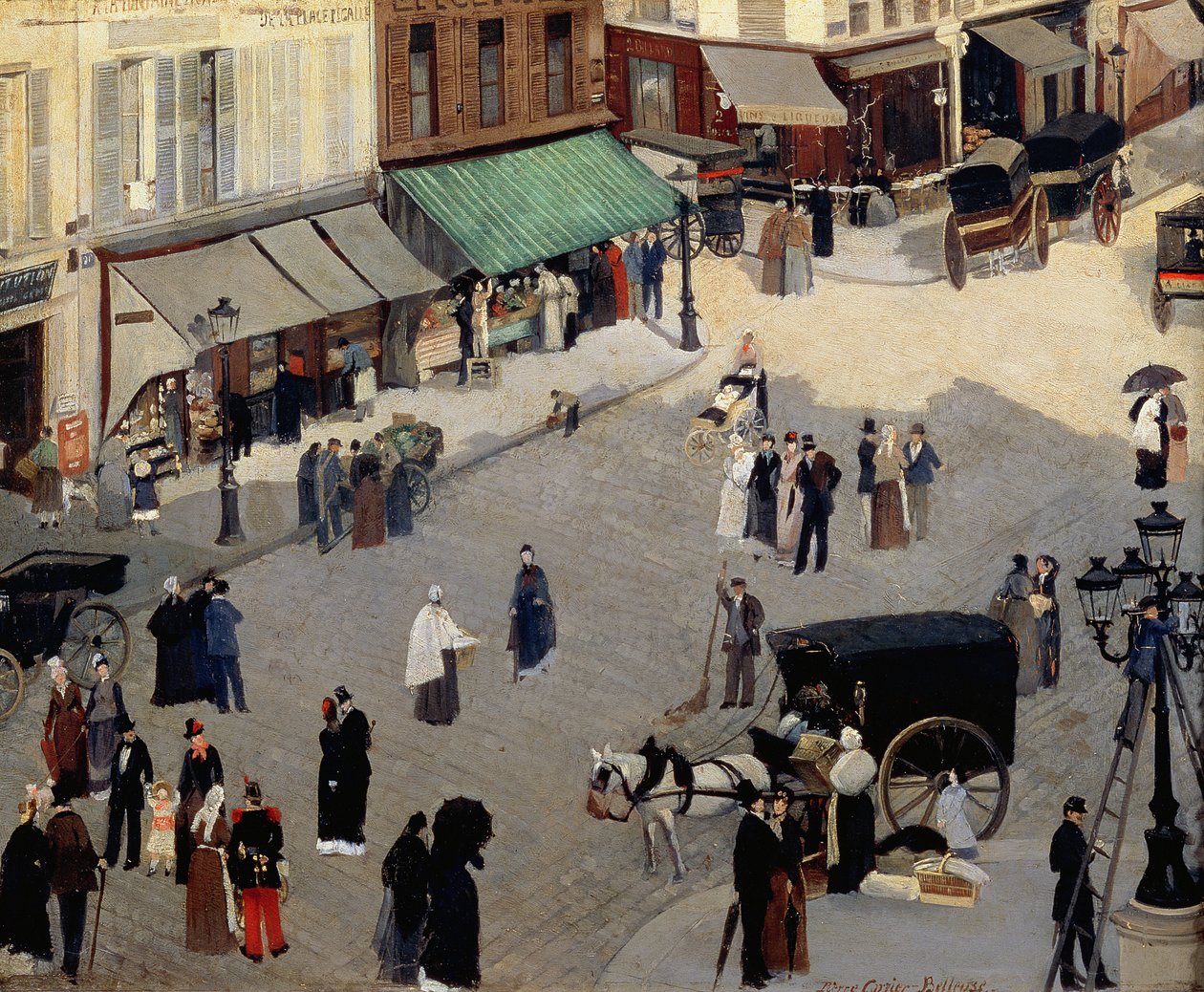 Place Pigalle, Paříž, 80. léta 19. století od Pierre Carriere Belleuse