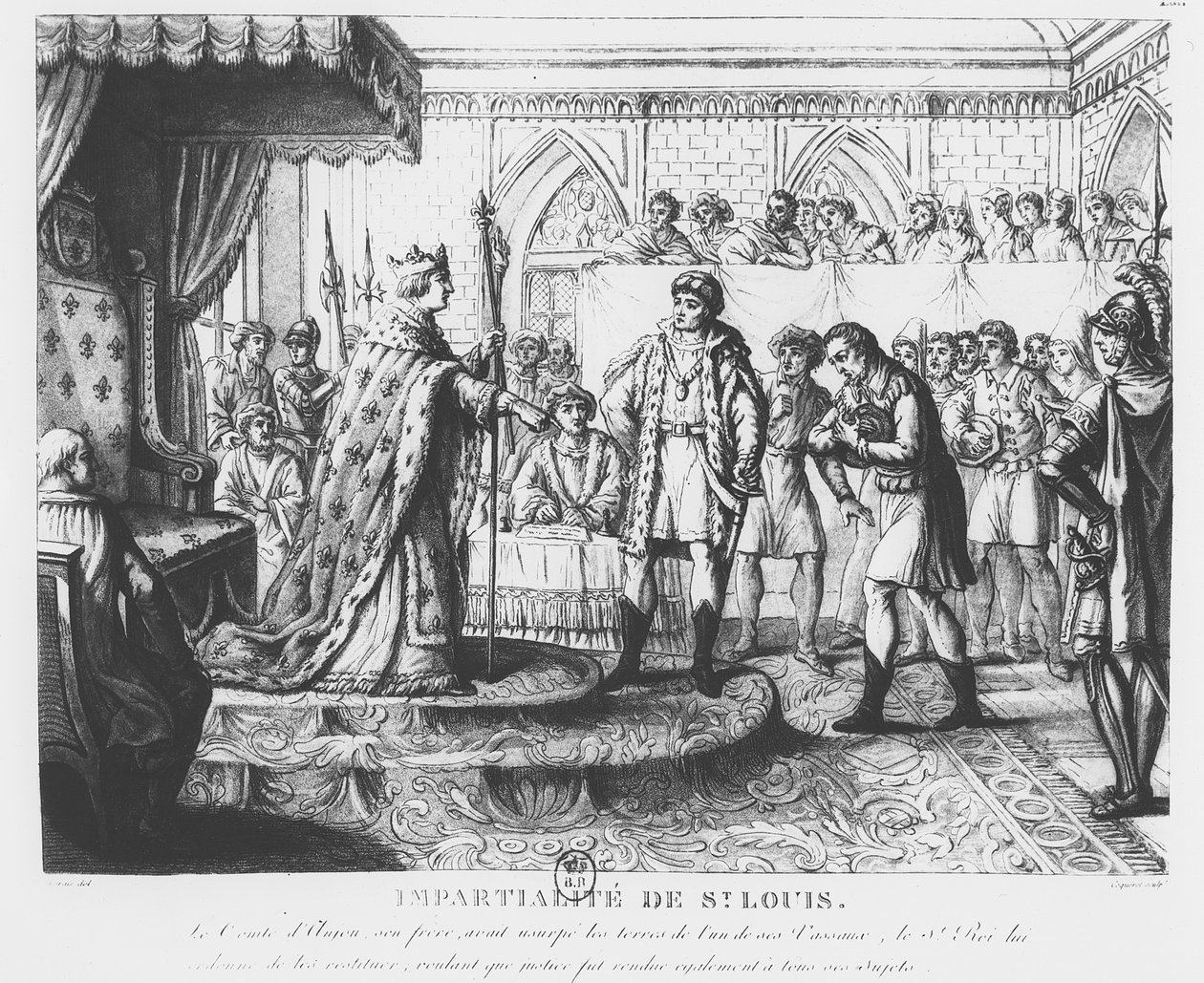 Nestrannost Ludvíka IX od Pierre Charles Coqueret