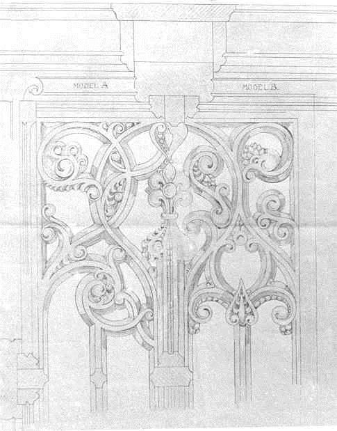 Design pro obrazovku pro Bloedkapel v Sint-Petruskerk v Boxtelu od Pierre Cuypers