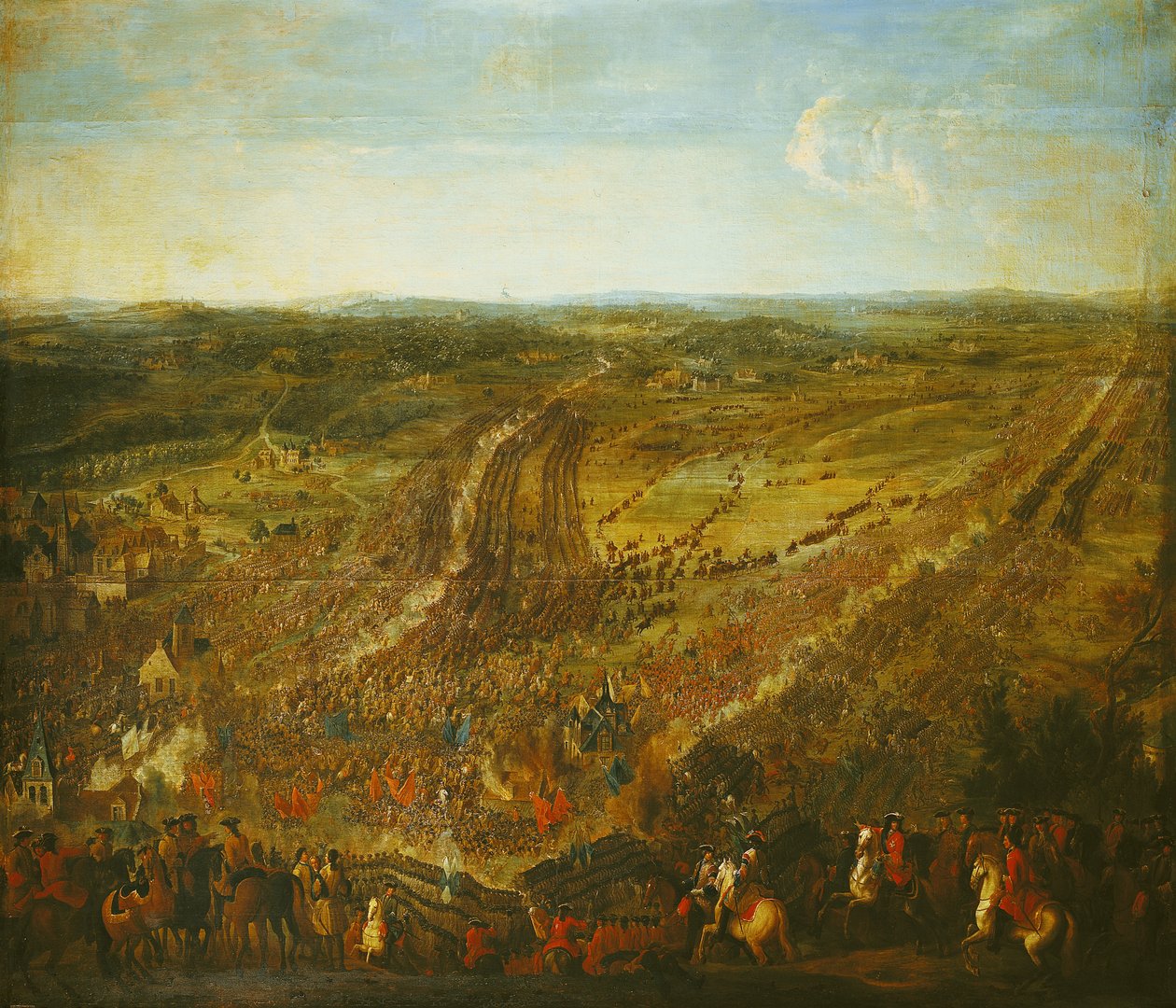 Bitva u Fleurus, 1. července 1690 od Pierre Denis Martin