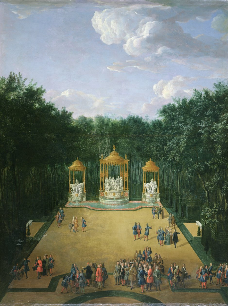 Háje Apollónových lázní v zahradách Versailles, 1713 od Pierre Denis Martin