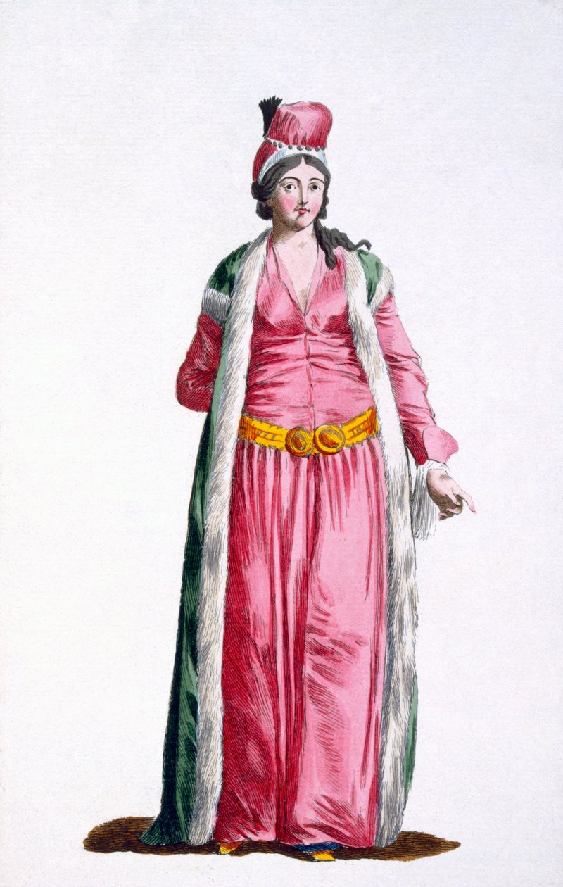 Šlechtična ze Smyrny v Turecku, 1780 od Pierre Duflos