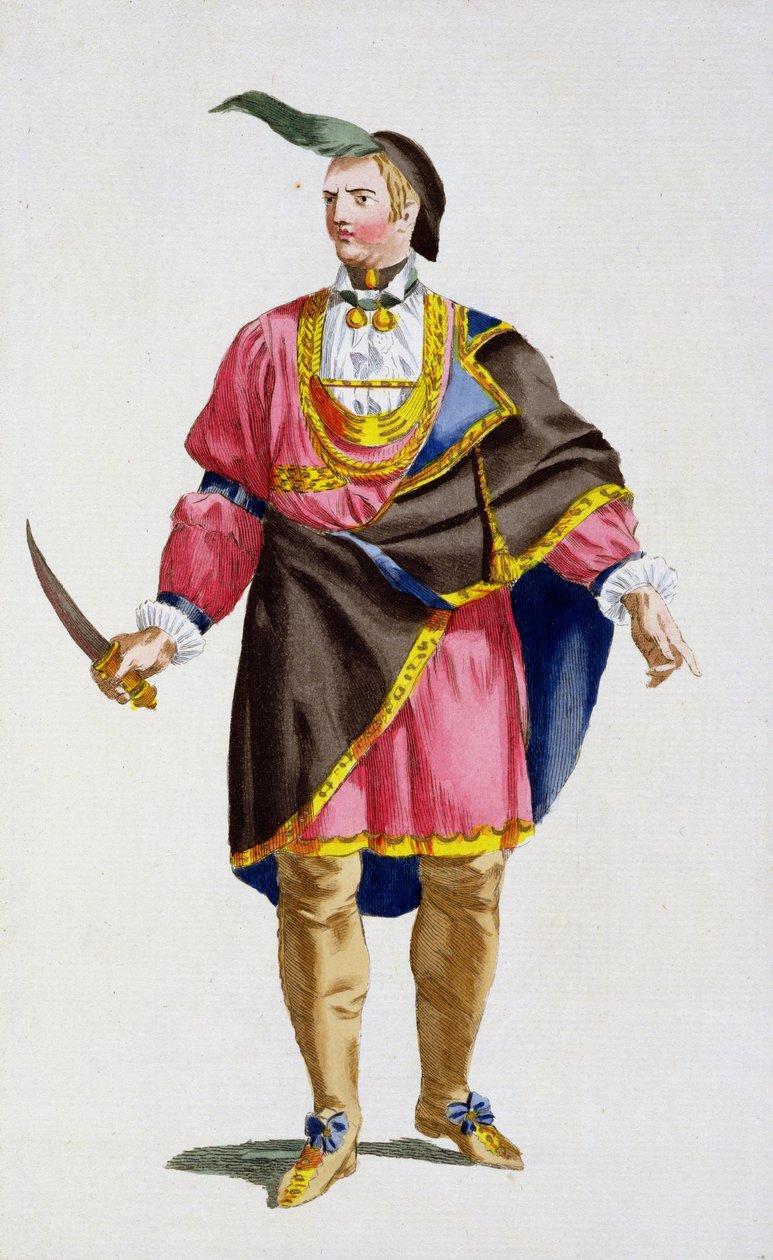 Cunne Shote, náčelník Cherokees, 1780 od Pierre Duflos