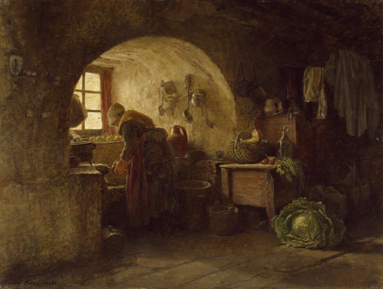 Příprava večeře, 1858 od Pierre Edouard Frere