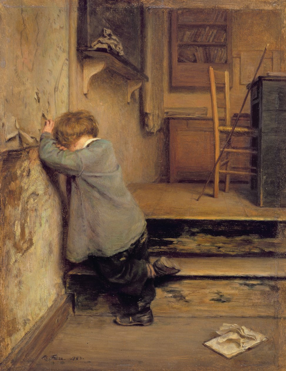 Výtka, 1863 od Pierre Edouard Frere