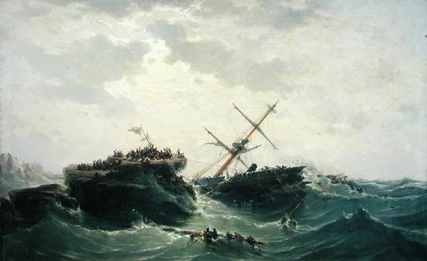 Potopení Borysthene, 15. prosince 1865, 1866 od Pierre Emile Berthelemy