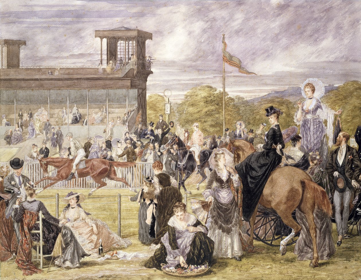 Závody v Longchamp v roce 1874 od Pierre Gavarni