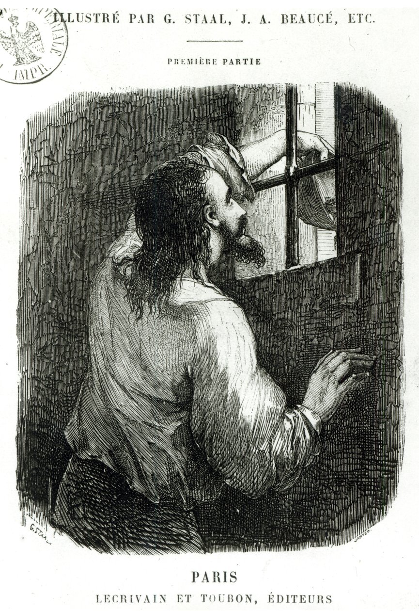 Edmond Dantes vězněný na zámku d