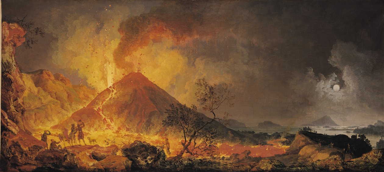 Erupce Vesuvu od Pierre Jacques Volaire