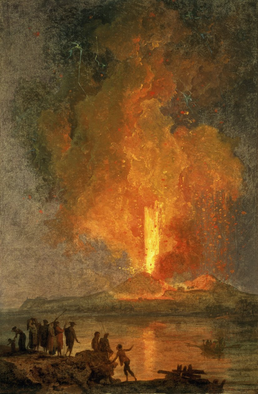 Erupce Vesuvu od Pierre Jacques Volaire