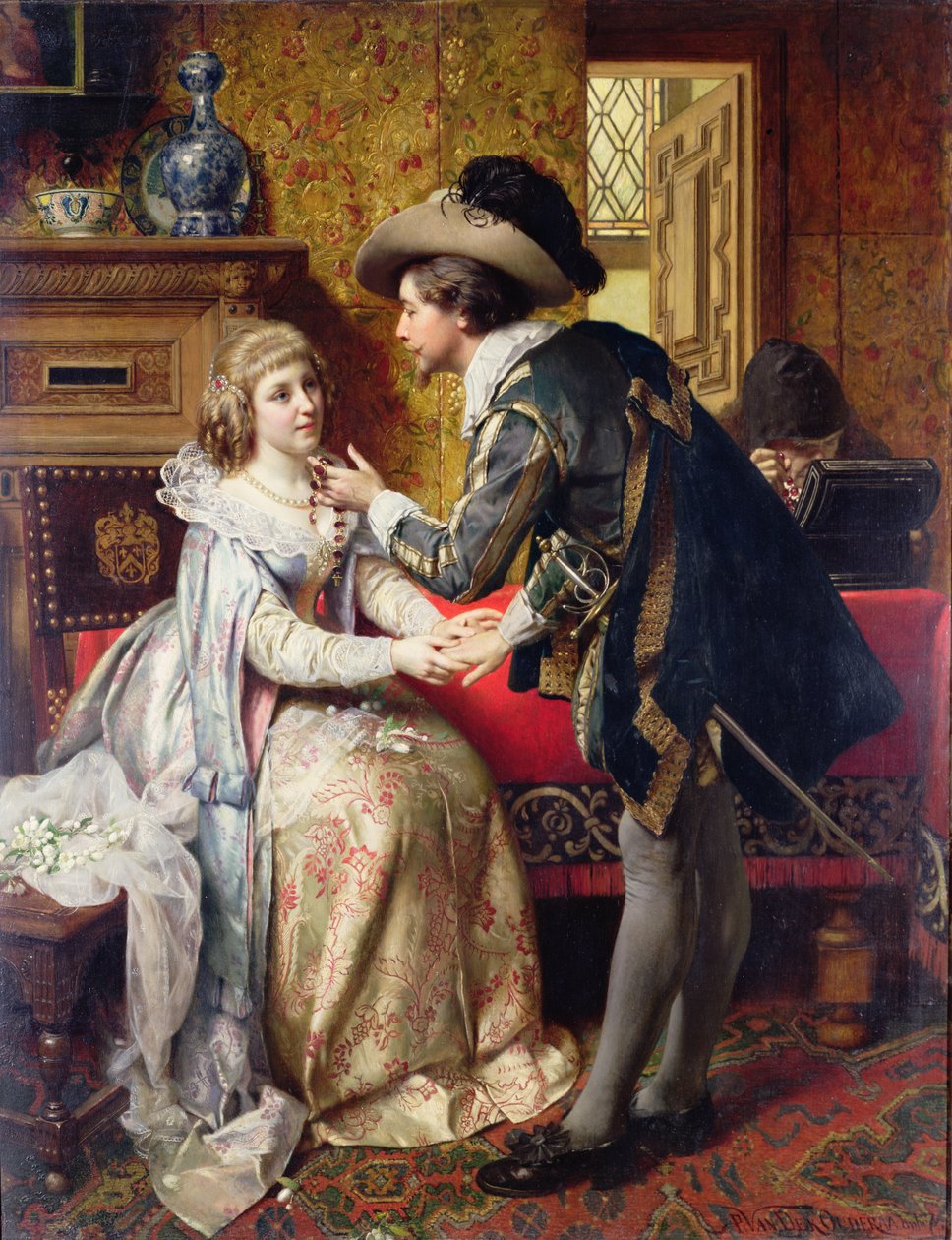 Svatební dar, 1874 (panel) od Pierre Jan van der Ouderra