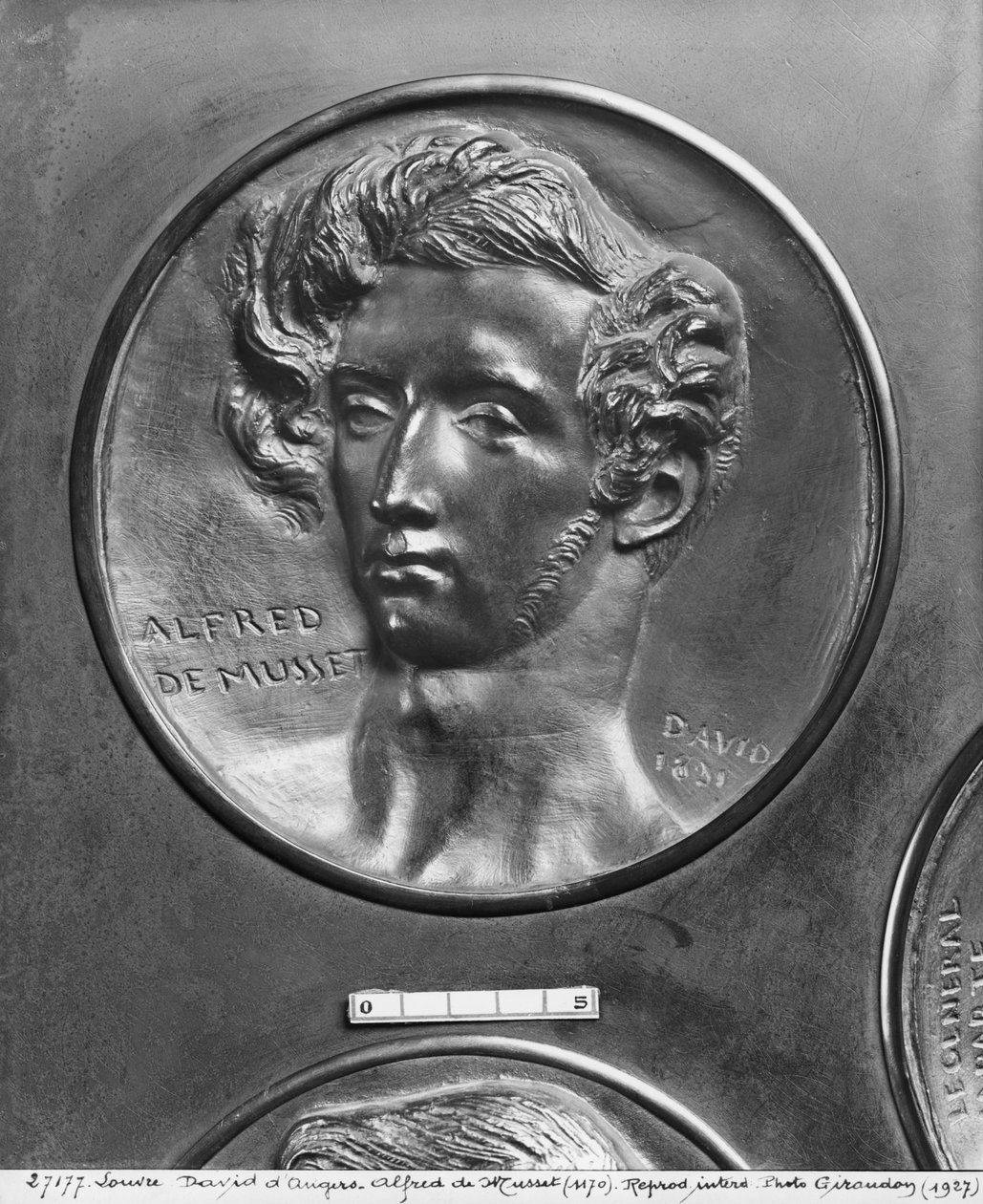 Alfred de Musset, 1831 (bronz) od Pierre Jean David d