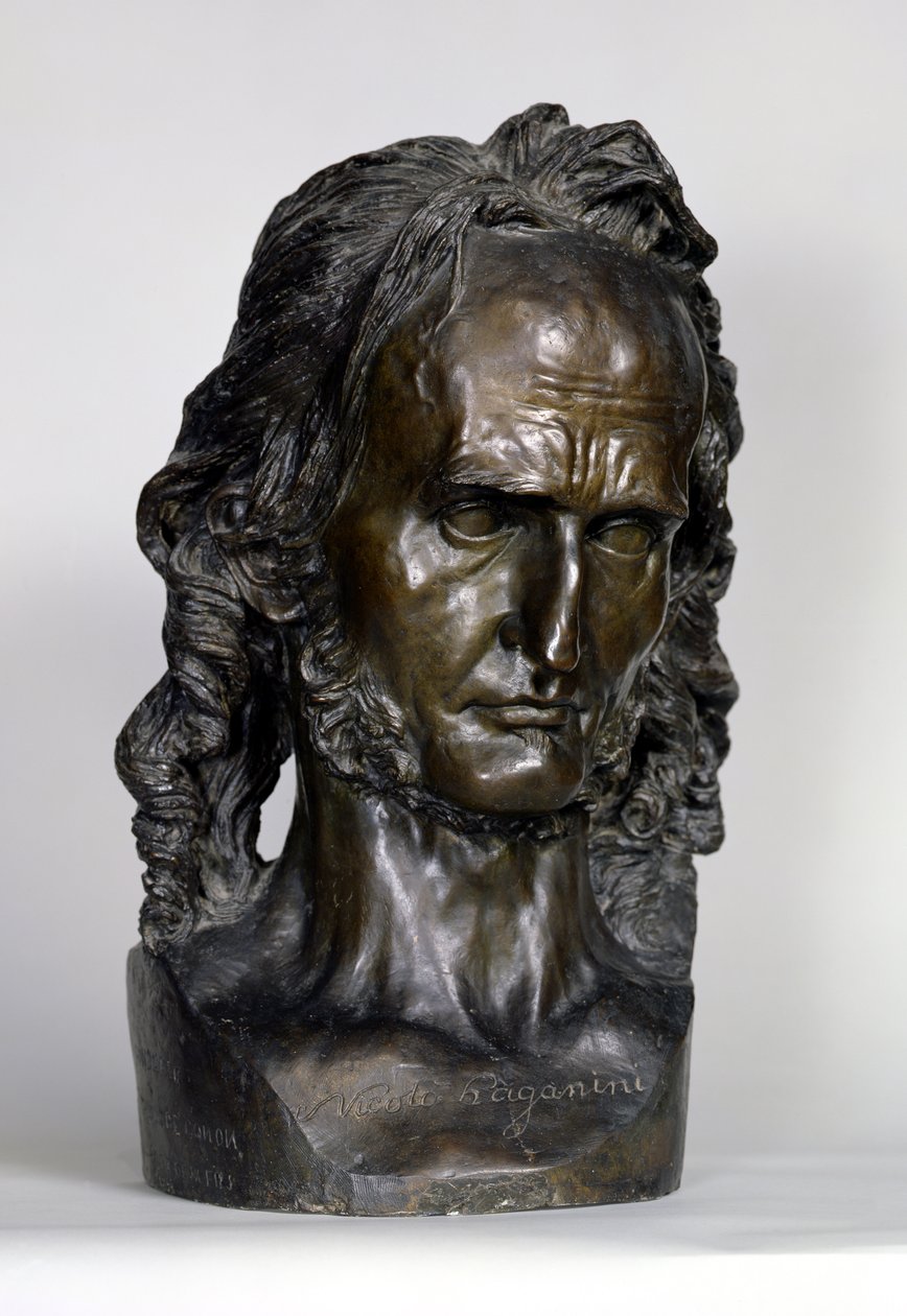 Busta Nicola Paganiniho (1784-1840) 1830 (bronz) od Pierre Jean David d