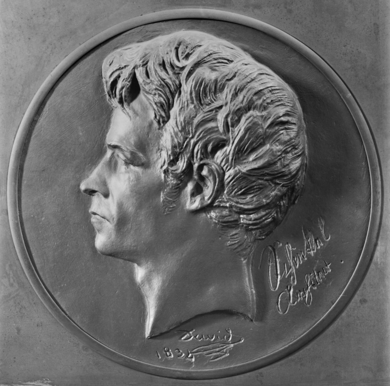 Karl Friedrich Schinkel, 1834 (bronz) od Pierre Jean David d