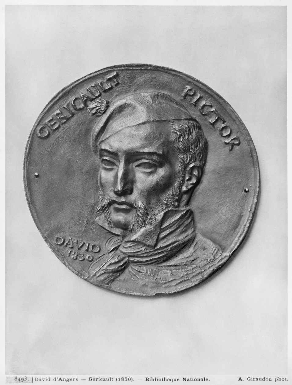 Theodore Gericault, 1830 (bronz) od Pierre Jean David d