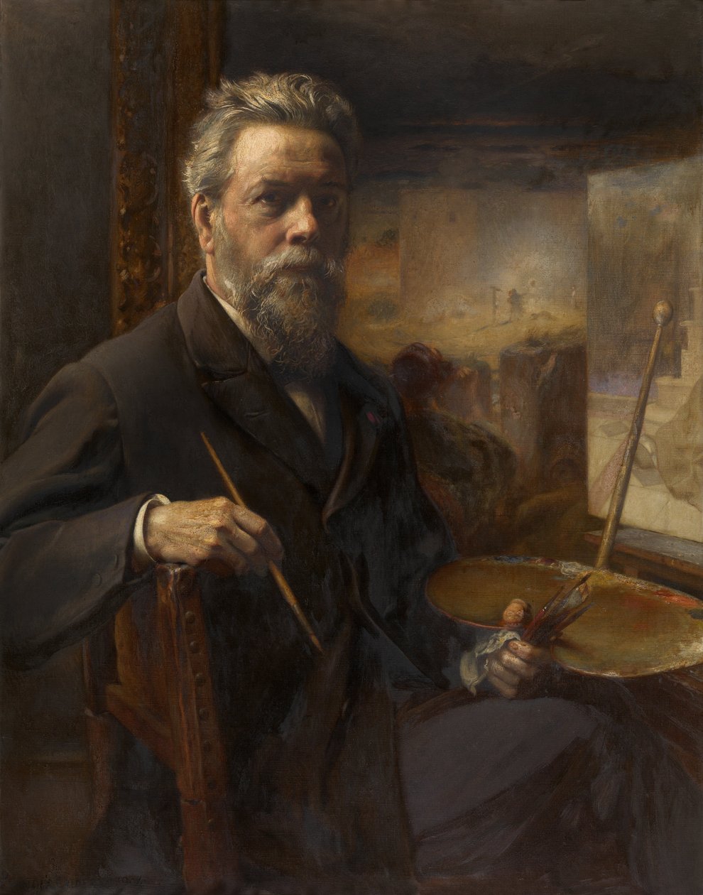 Pierre Jean Van der Ouderaa, autoportrét od Pierre Jean van der Ouderaa