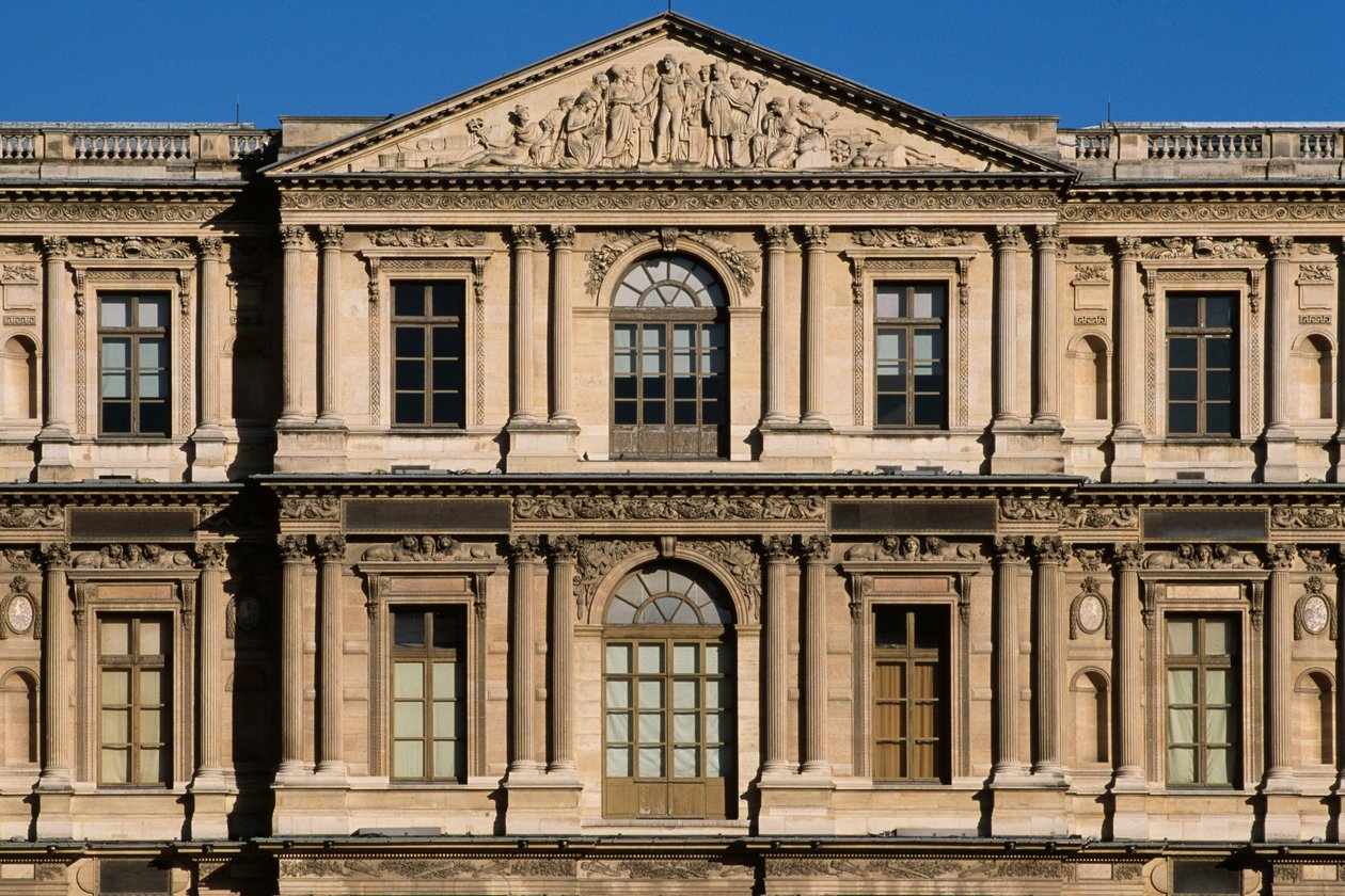 Cour Carree, severní křídlo od Pierre Lescot
