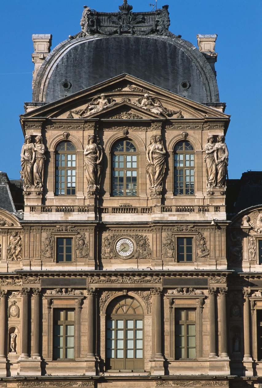 Pavilon Sully, Cour Carree; Lescotovo křídlo od Pierre Lescot