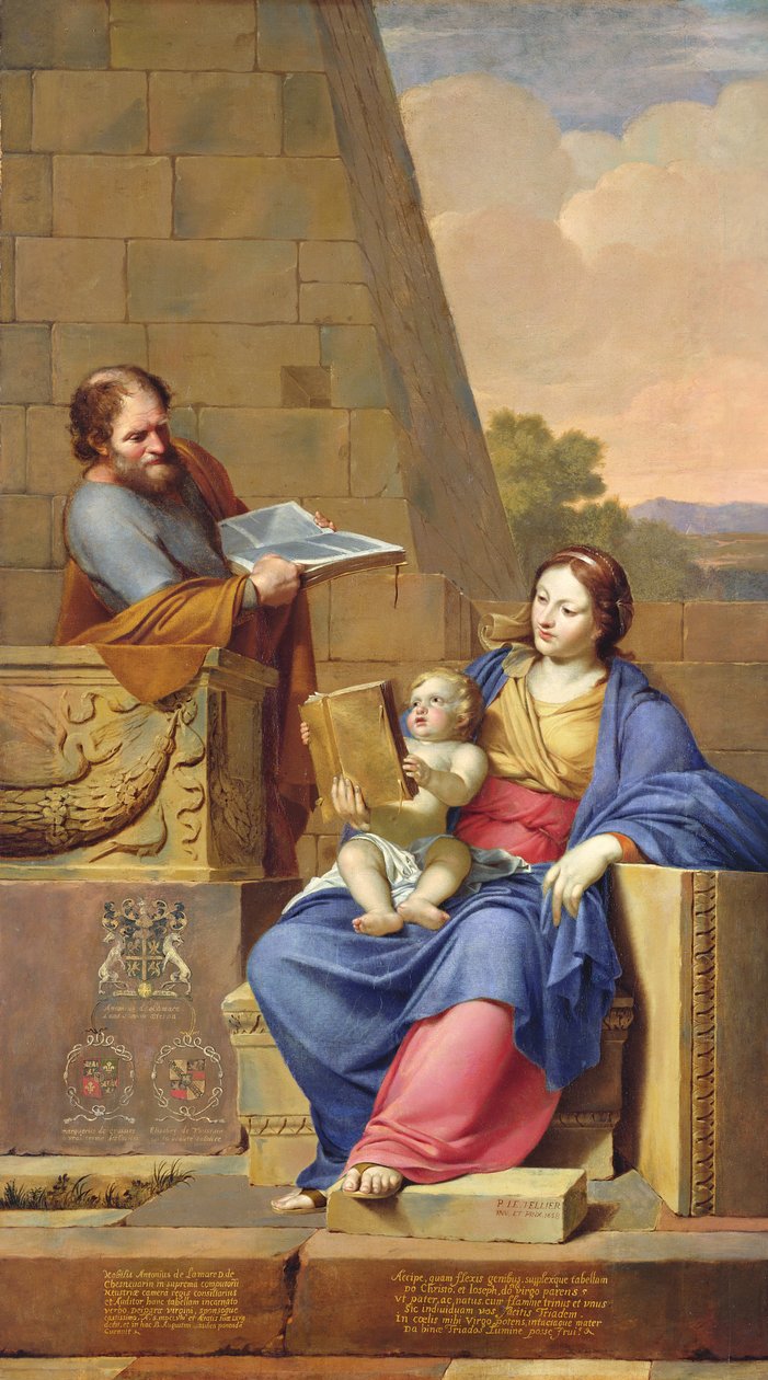 Odpočinek na útěku do Egypta, 1658 od Pierre Letellier