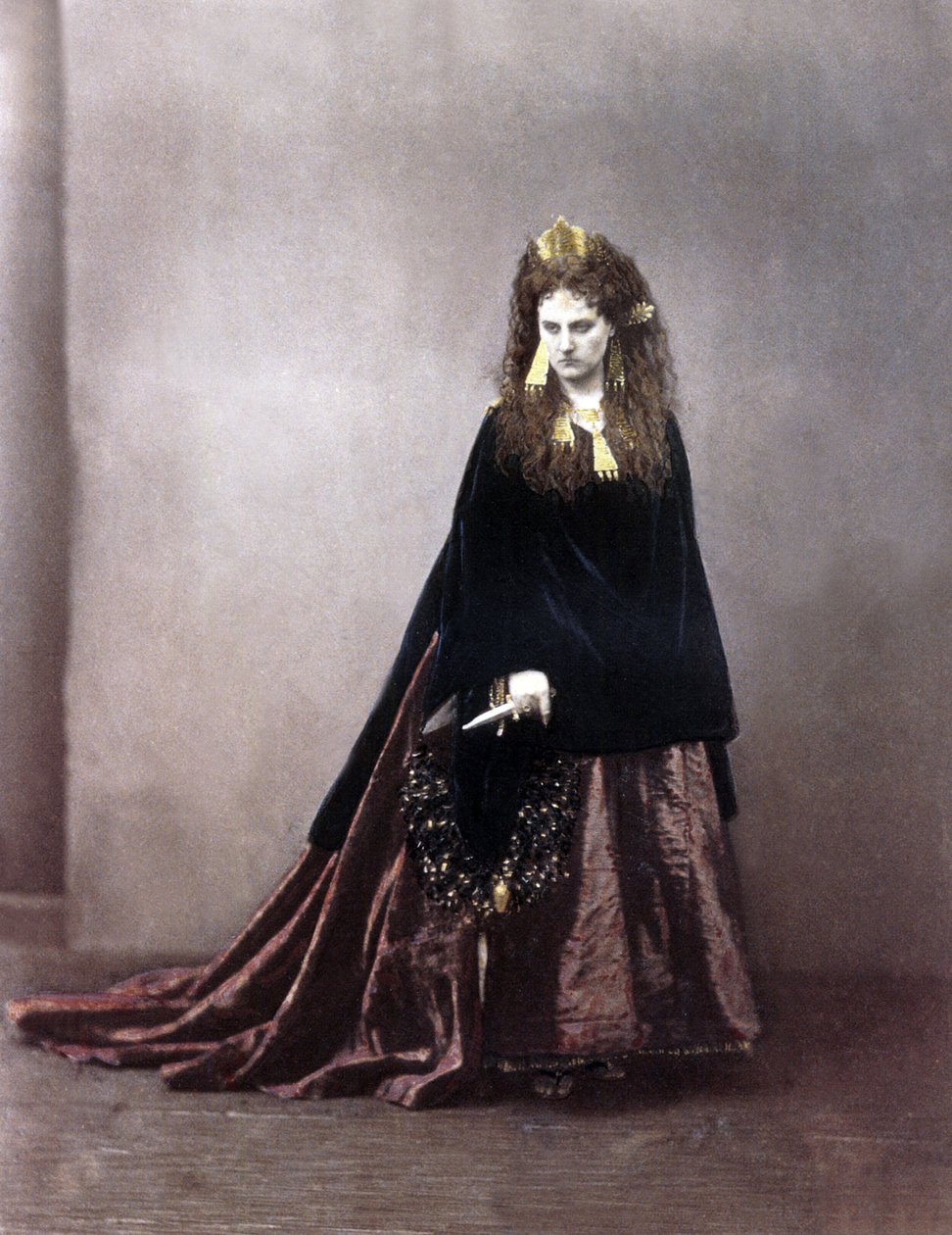 Italská Virginia Oldoini, hraběnka z Castiglione, 1863-67 (barevné foto) od Pierre Louis after Pierson