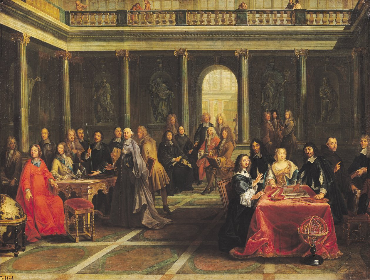 Švédská královna Christina (1626-89) a její dvůr od Pierre Louis the Younger Dumesnil