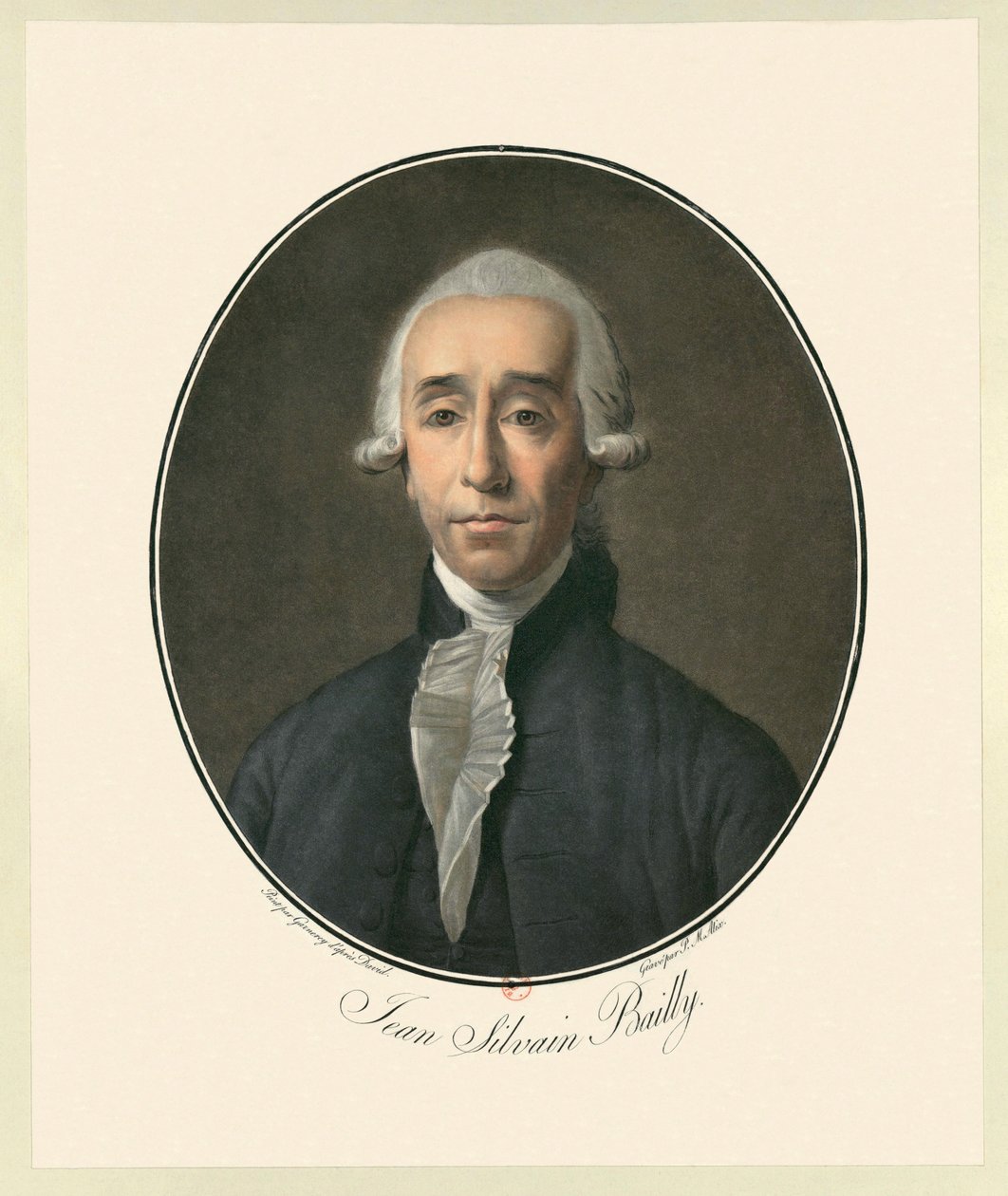 Jean Sylvain Bailly (1736-1793) francouzský astronom, matematik, zednář a politický vůdce rané fáze francouzské revoluce. od Pierre Michel Alix