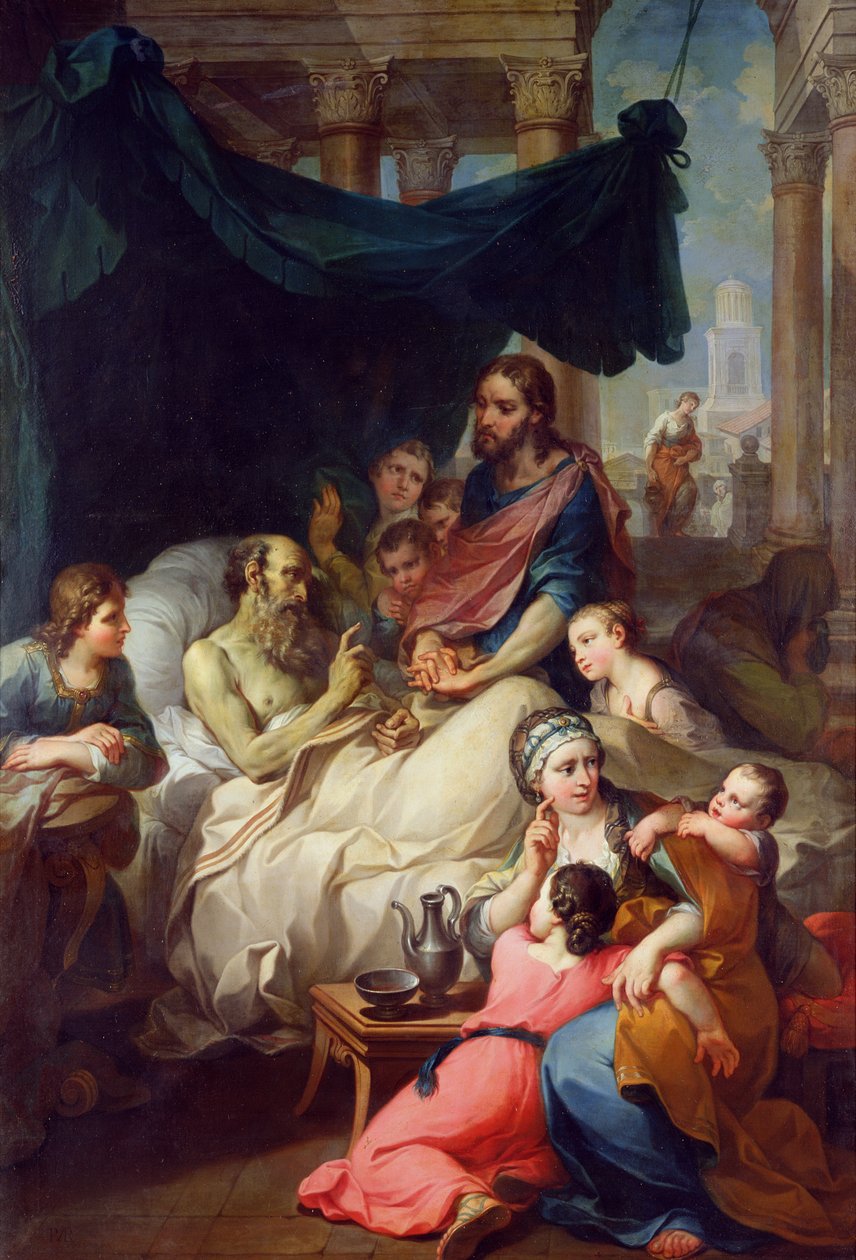 Smrt Tobiášova otce, 1733 od Pierre Parrocel