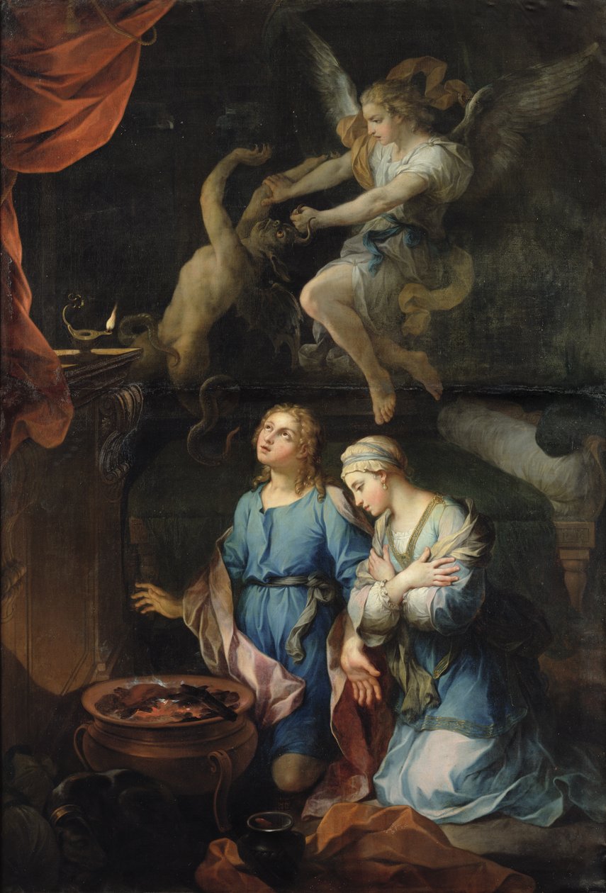 Manželství Tobiáše a Sáry. První noc, 1733 od Pierre Parrocel