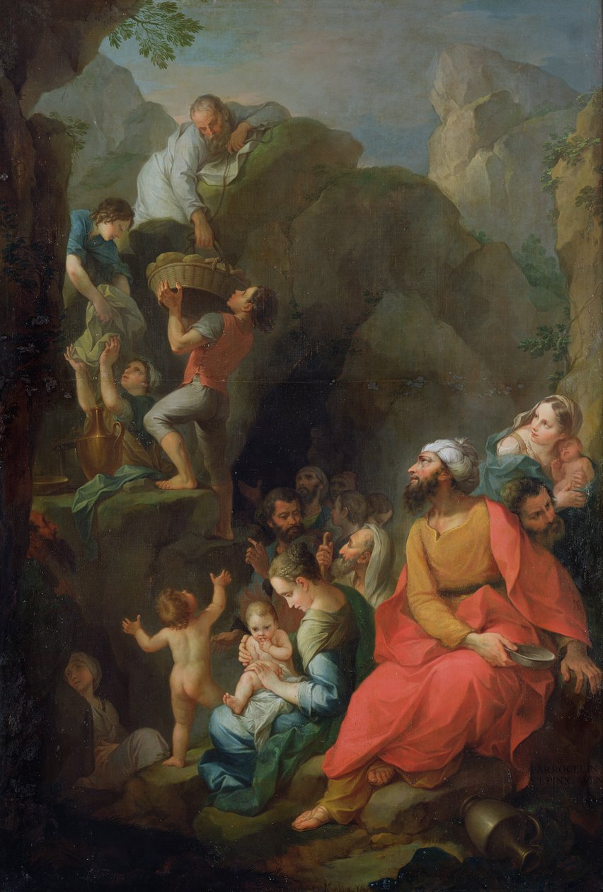 Tobit uniká ze zajetí se svými společníky, 1733 od Pierre Parrocel