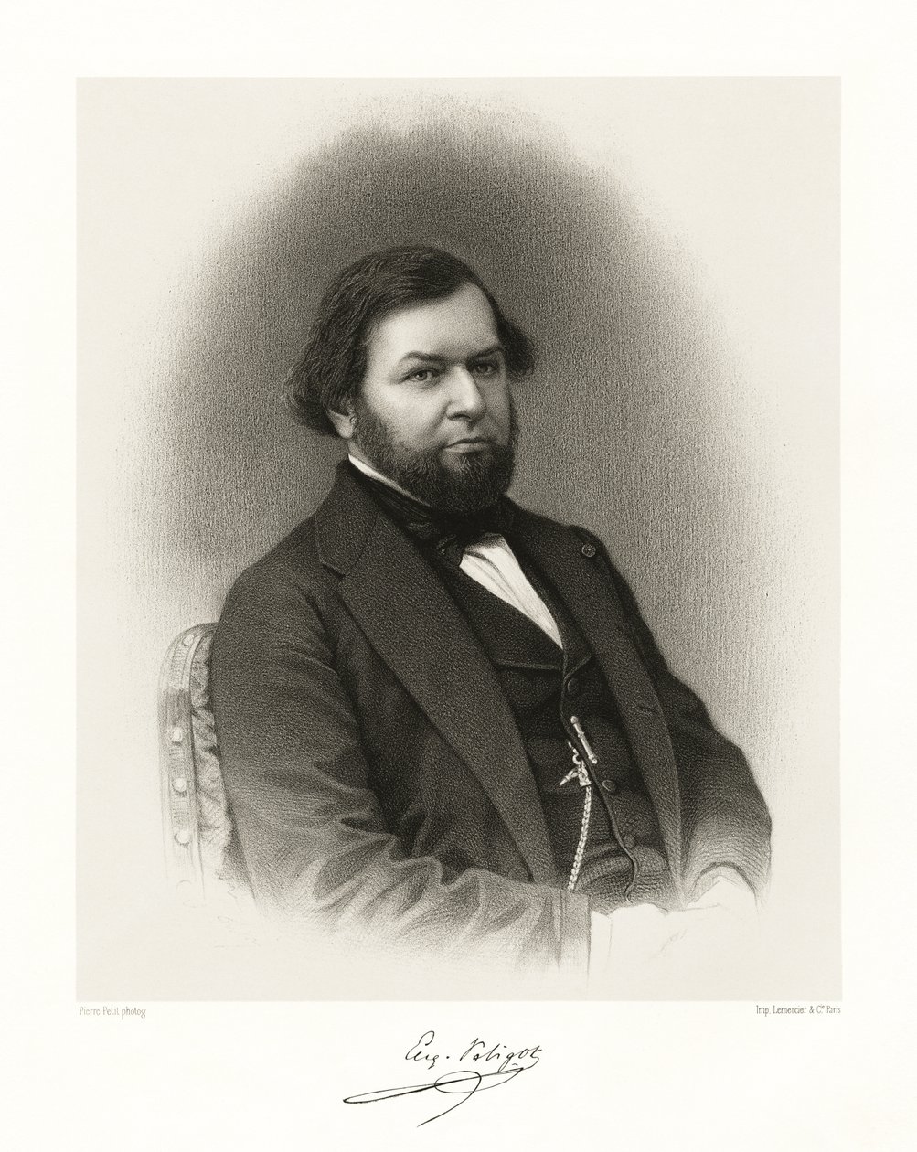 Eugène Melchior Peligot, 1865-66 od Pierre Petit