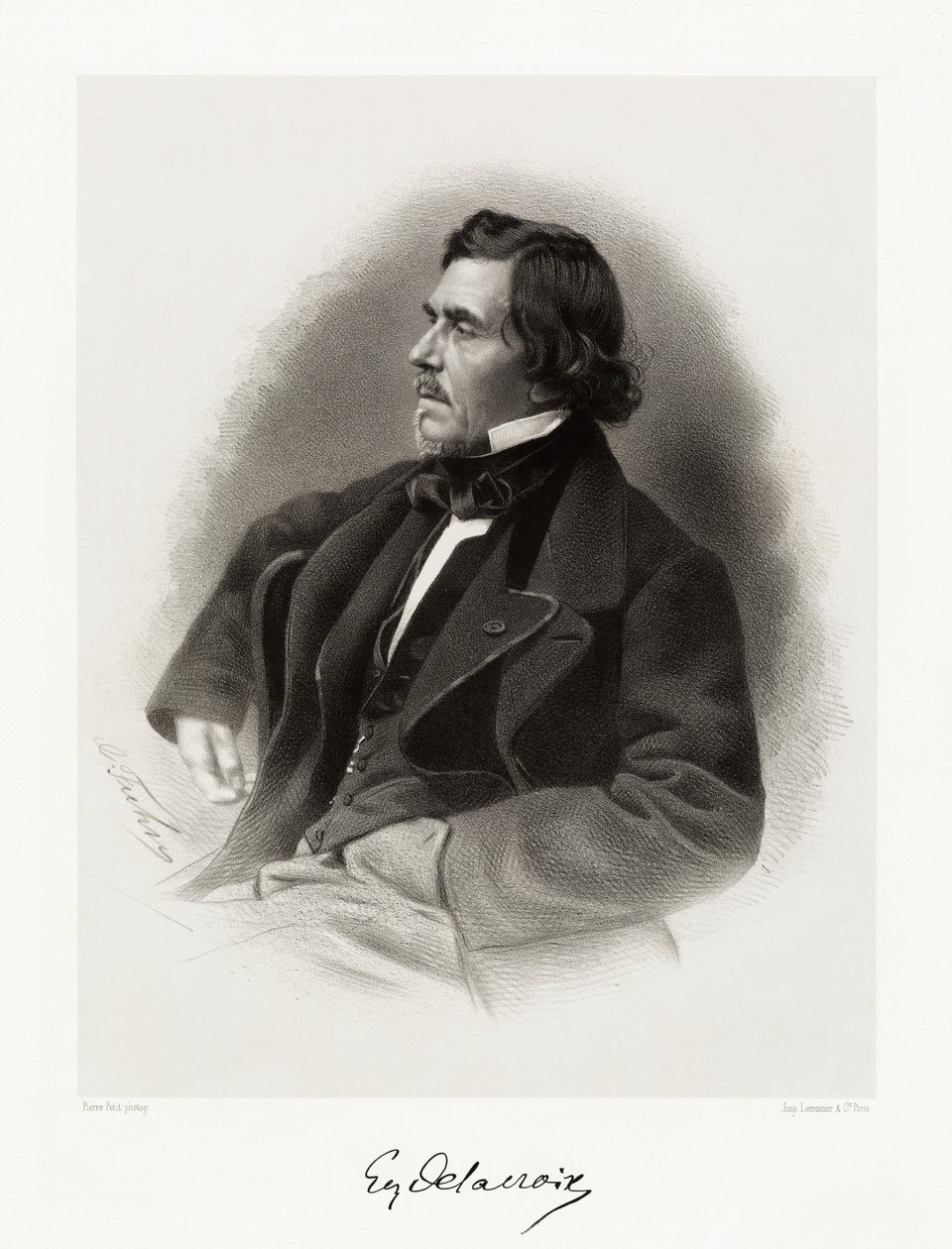 Ferdinand Victor Eugène Delacroix, 1865-66 od Pierre Petit
