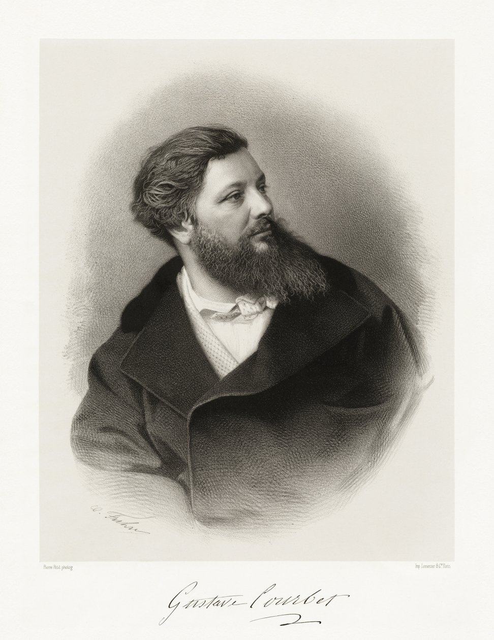 Gustave Courbet, 1865-66 od Pierre Petit