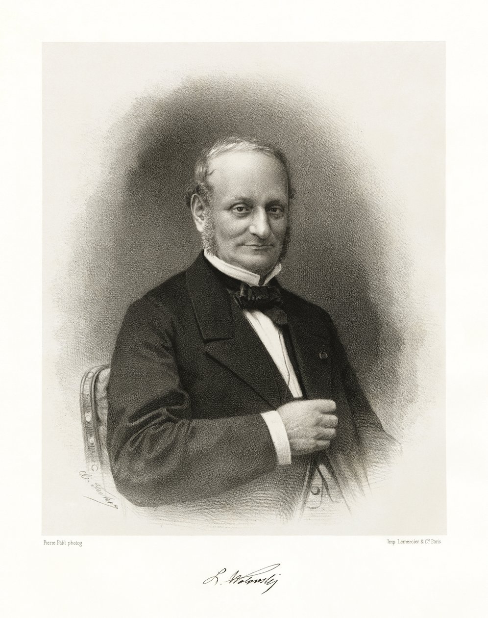 Louis François Michel Raymond Wolowski, 1865-66 od Pierre Petit