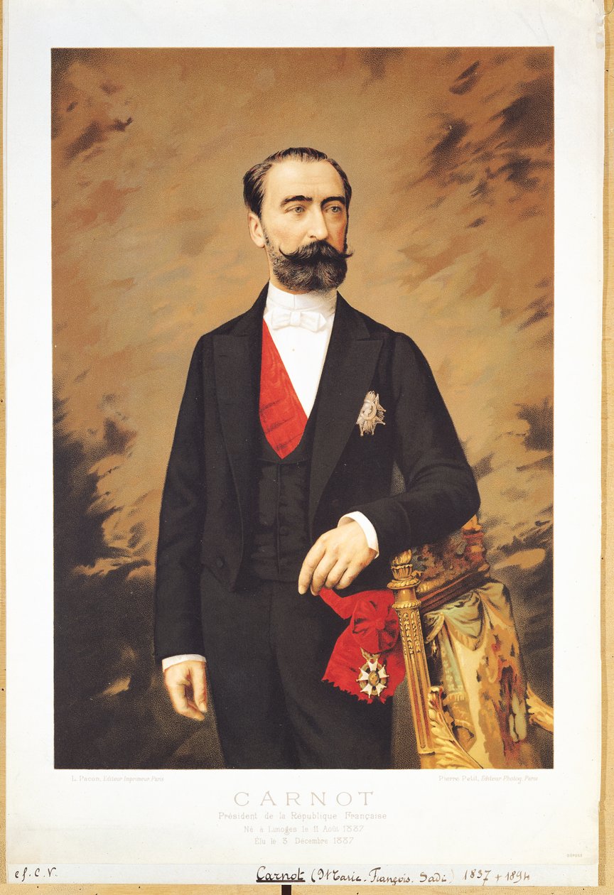 Portrét Marie Francois Sadi Carnot (1837-94) 1887 od Pierre Petit