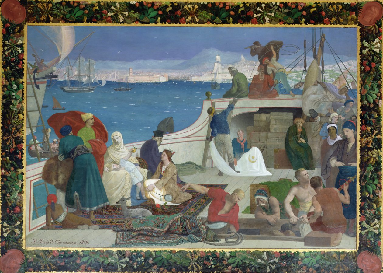 Marseille, Brána do Orientu, 1869 od Pierre Puvis de Chavannes