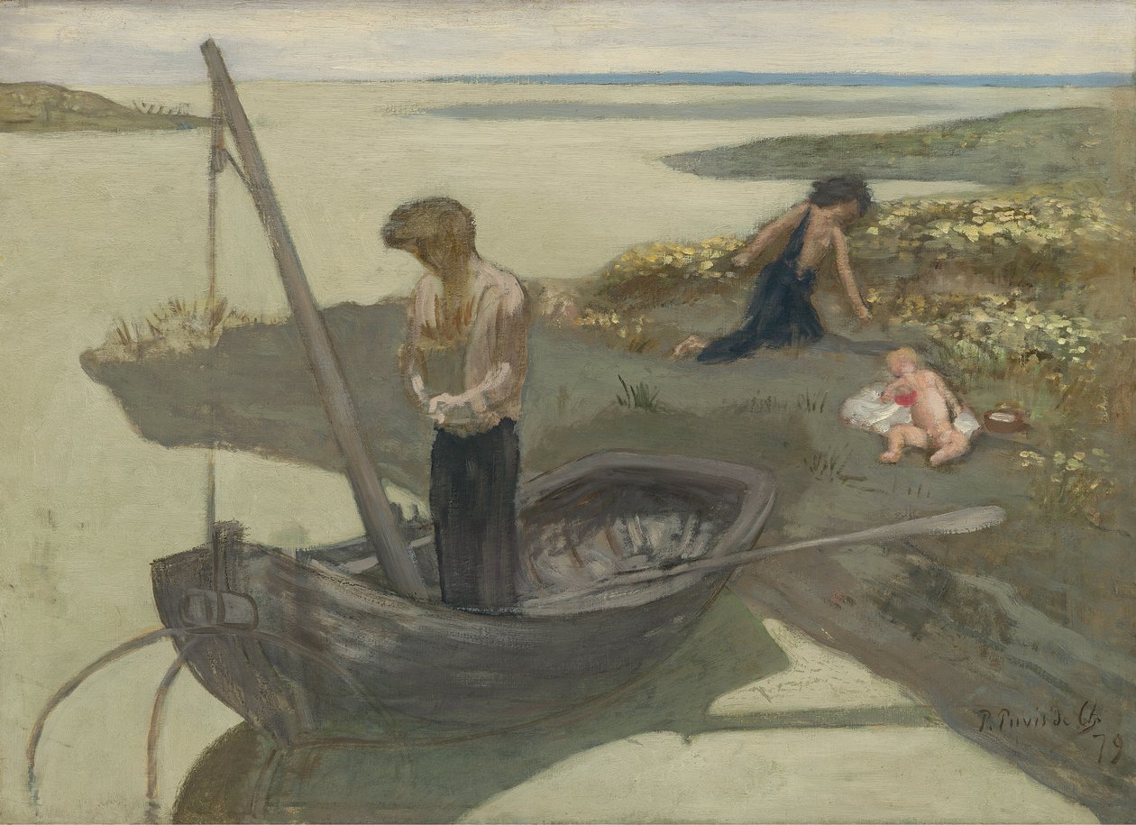Skica pro „chudého rybáře“ od Pierre Puvis de Chavannes