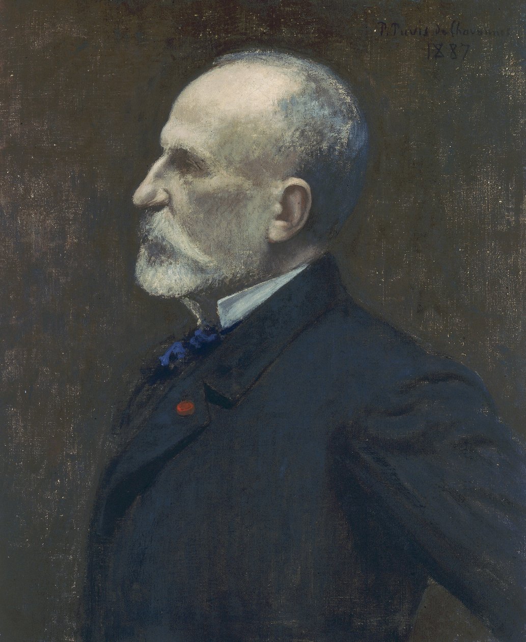 Autoportrét, 1887 od Pierre Puvis de Chavannes