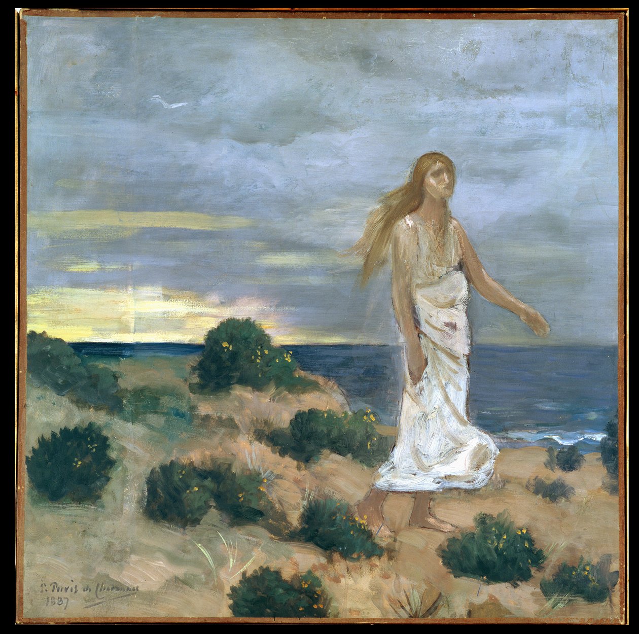 Žena u moře, 1887 od Pierre Puvis de Chavannes