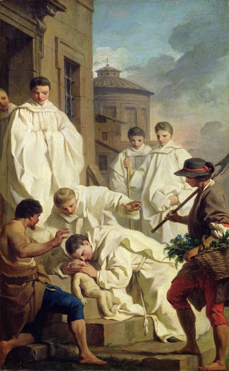 Studie pro sv. Benedikta resuscitující dítě od Pierre Subleyras