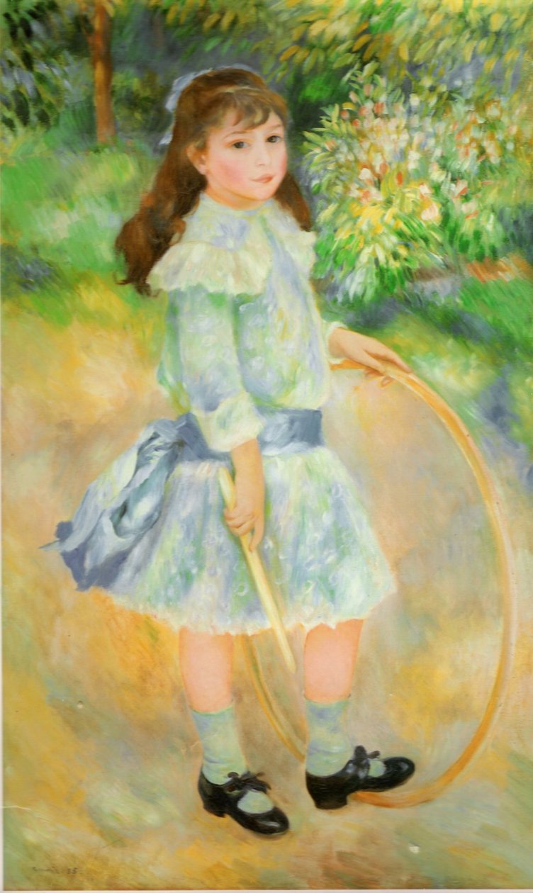 Dívka s obručí Espanol: Nina con aron od Pierre Auguste Renoir