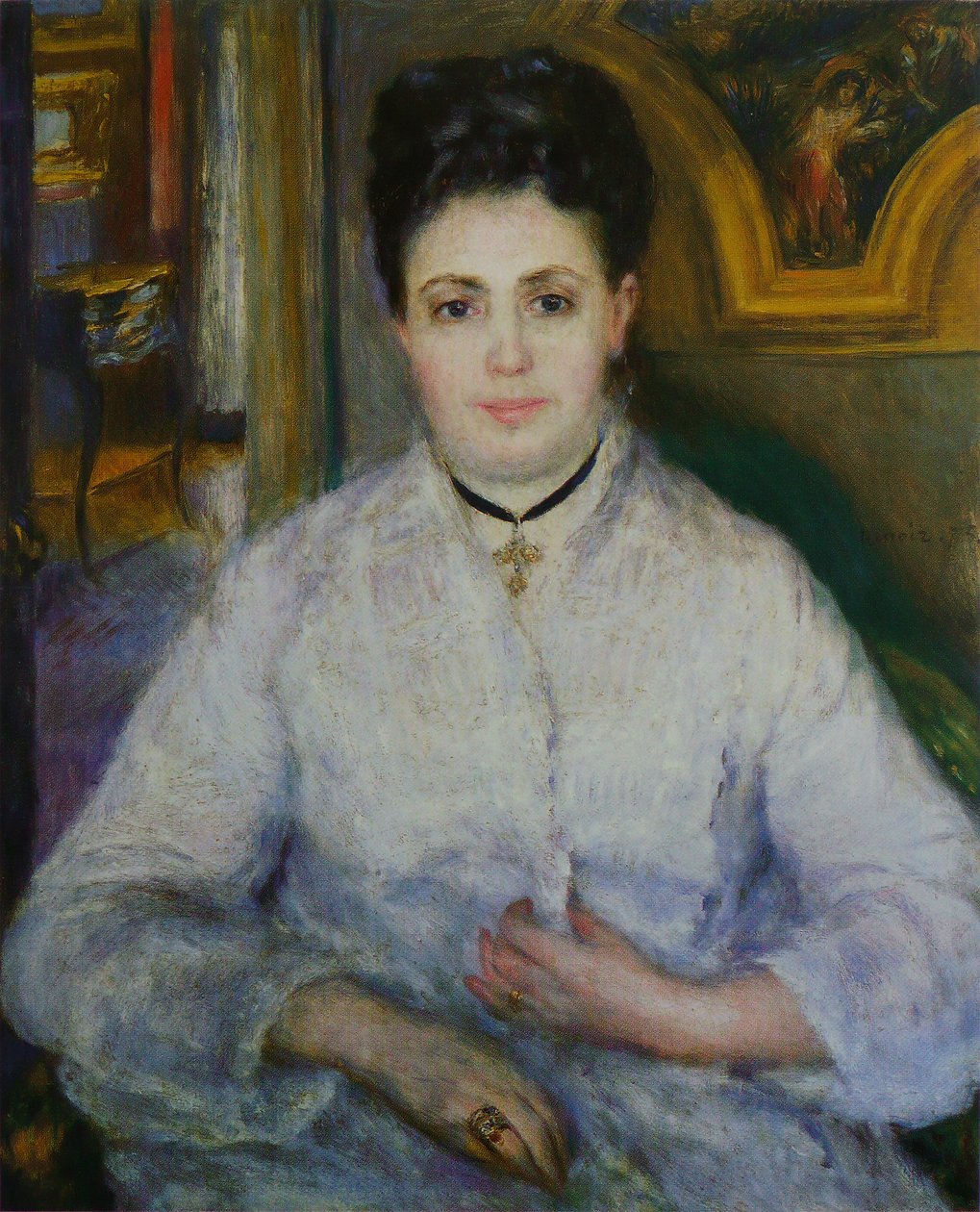 Madame Victor Chocquet od Pierre Auguste Renoir