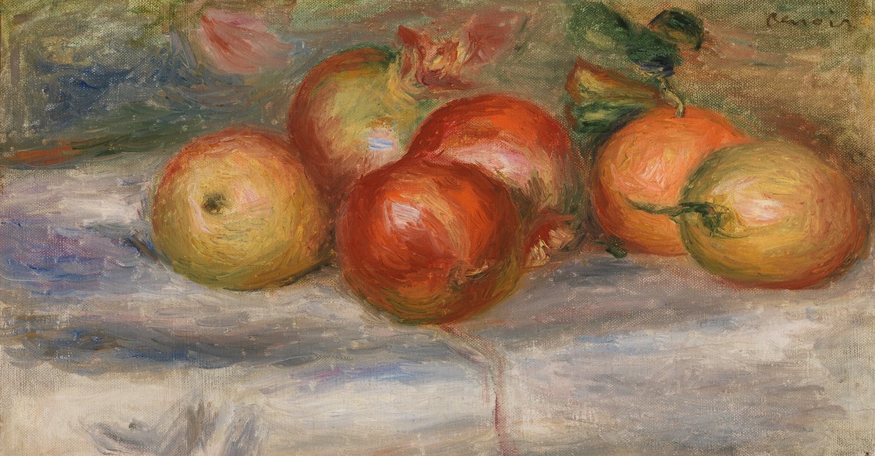 Jablka, pomeranč a citron od Pierre-Auguste Renoir
