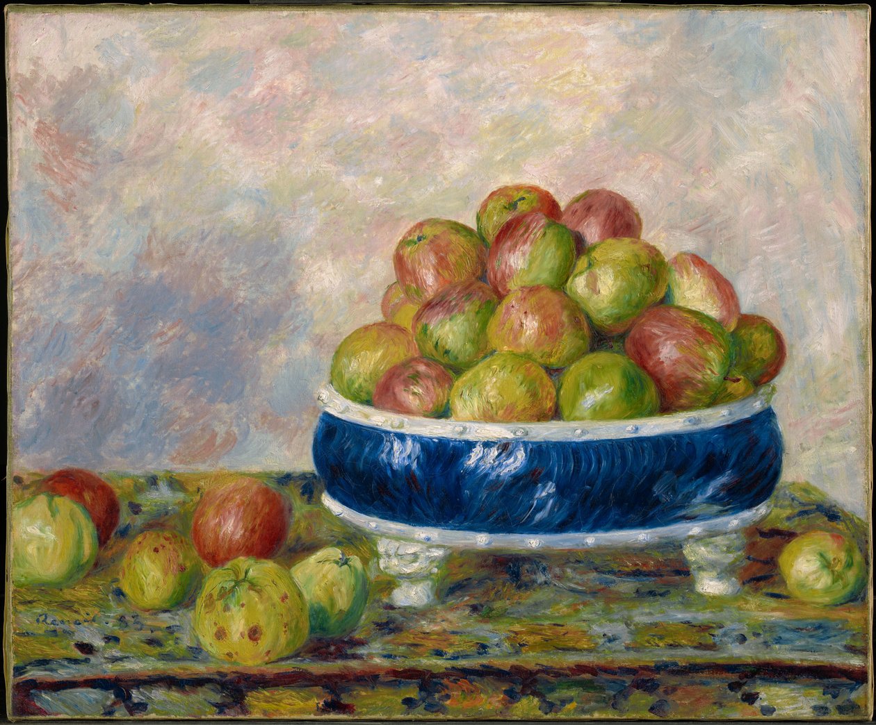 Jablka na míse od Pierre-Auguste Renoir