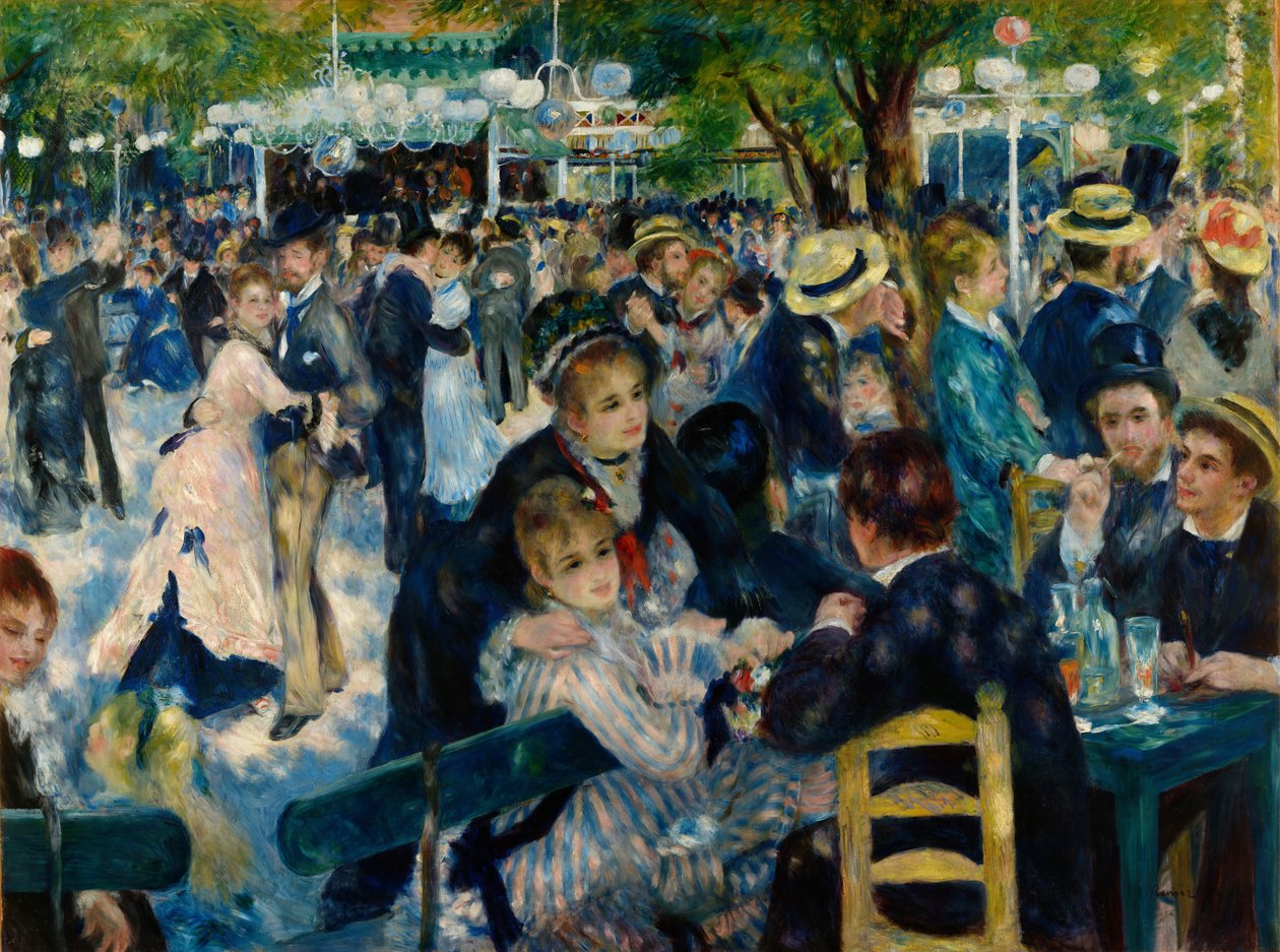Tanec v Le Moulin de la Galette od Pierre-Auguste Renoir