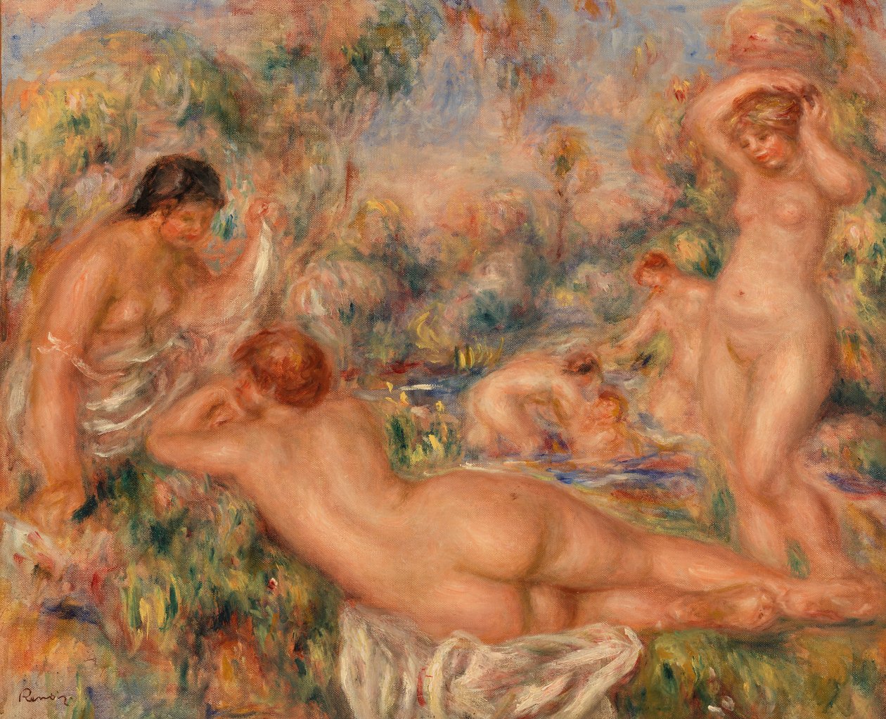 Koupající se od Pierre-Auguste Renoir