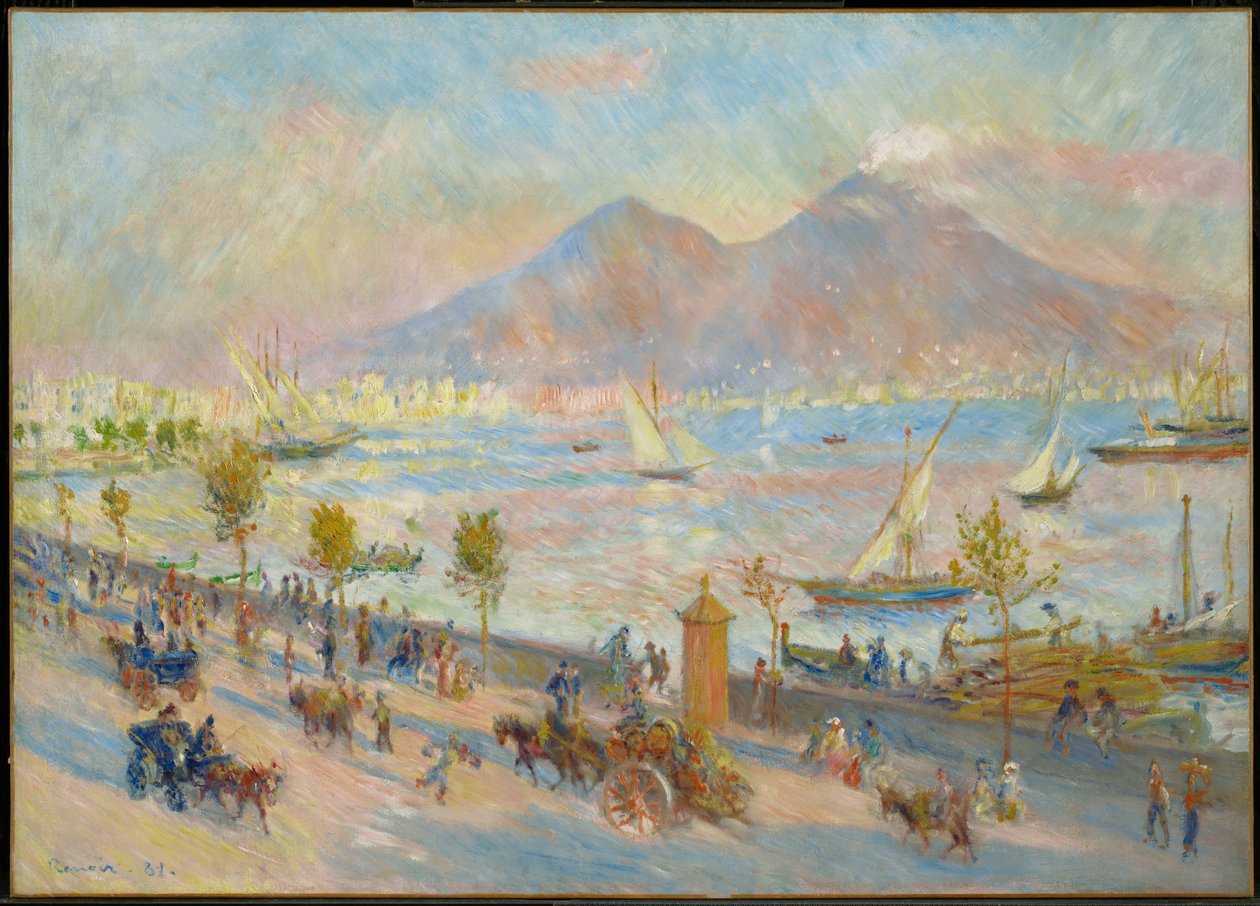 Neapolský záliv, večer od Pierre-Auguste Renoir