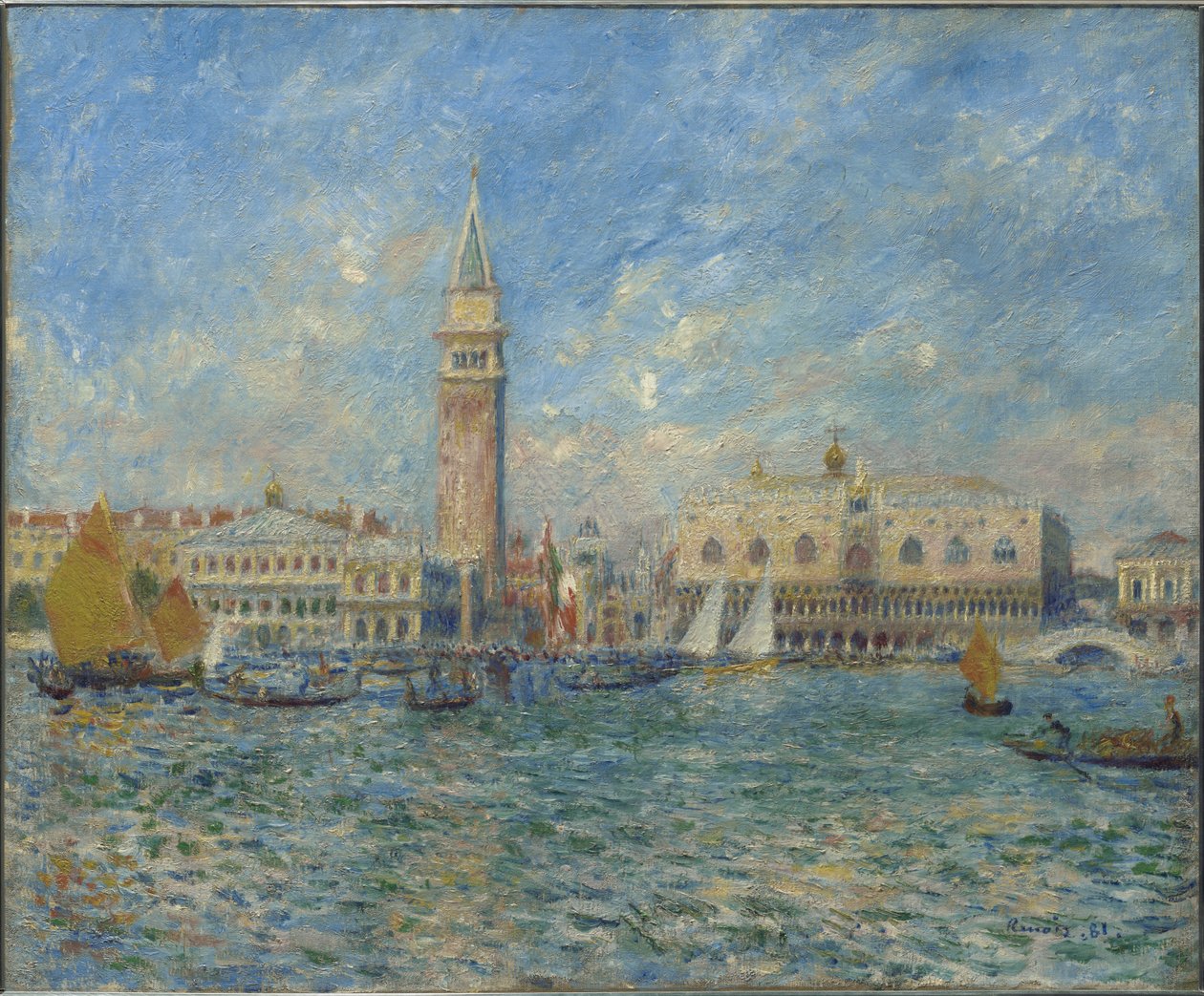 Dóžecí palác, Benátky od Pierre-Auguste Renoir