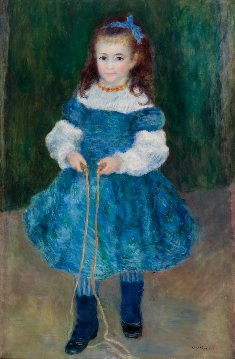 Dívka se švihadlem (Portrét Delphine Legrandové) od Pierre-Auguste Renoir
